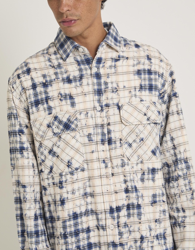 Insight - Bleached Flannel Long Sleeve Shirt
