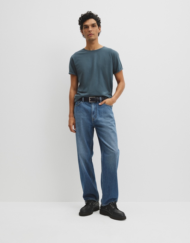 Country Road - Australian Cotton Longline Garment Dye T-shirt