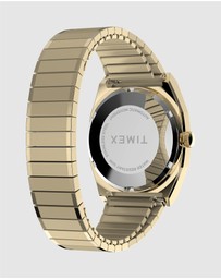 TIMEX - Timex® Automatic 1983 E-Line 34mm Gold Tone Expansion Band Watch