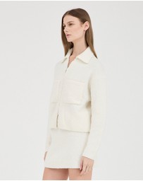 FRIEND of AUDREY - Nyra Boucle Zip Knit