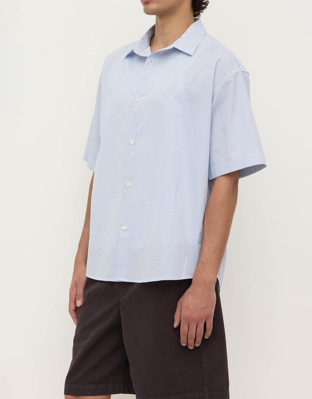 Assembly Label - Aron Poplin Stripe Short Sleeve Shirt