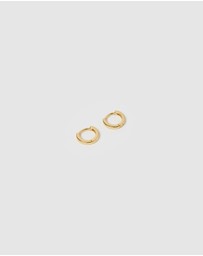 Izoa - Solid Huggie Earrings
