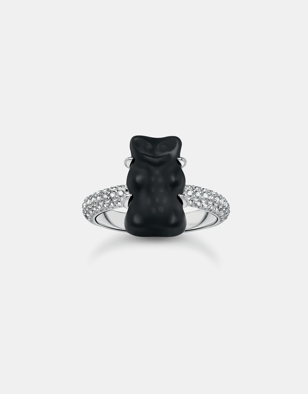 THOMAS SABO - Ring with black Goldbear and zirconia