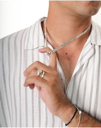 Kuzzoi - ICONIC EXCLUSIVE - Necklace Male Curb Chain 925 Sterling Silver