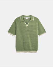 Percival - Tennis Boxy Knitted Polo