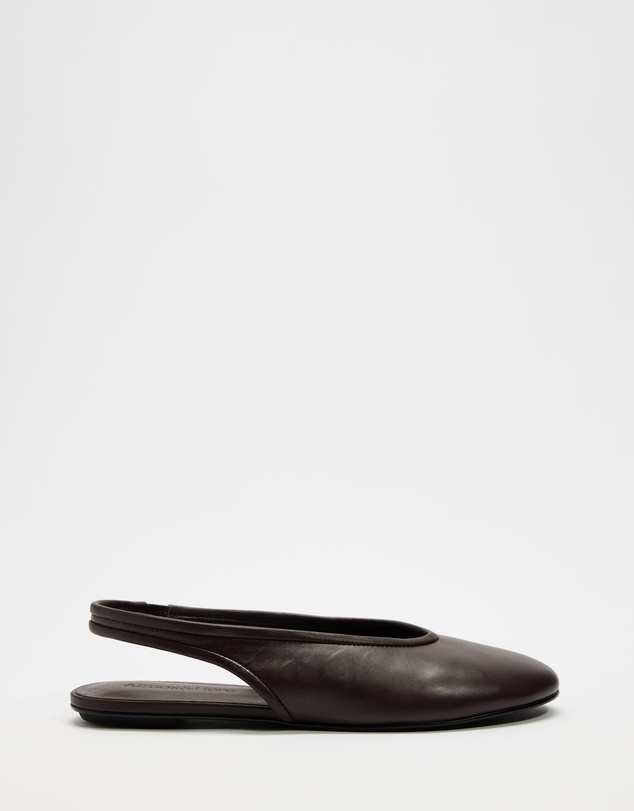 Atmos&Here - Marlowe Leather Sling Back Ballet Flats