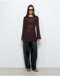 AERE - Donna Georgette Flowy Top