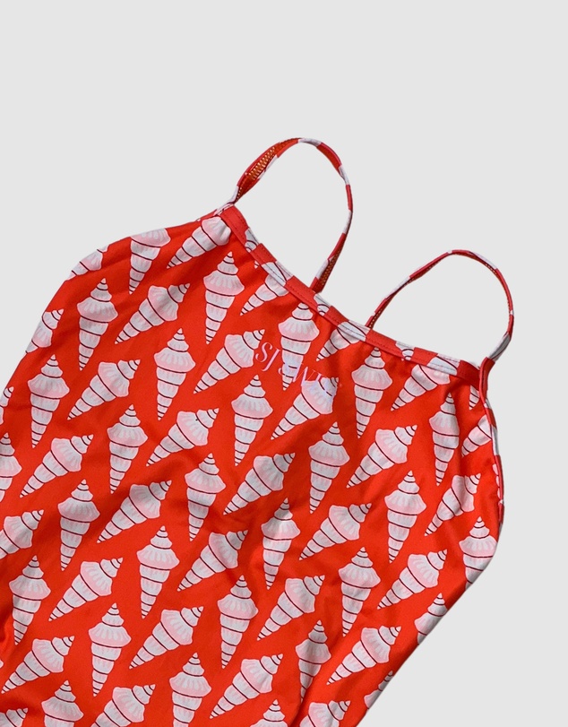 Salty Johnson - Sea Shells Thin Strap One Piece