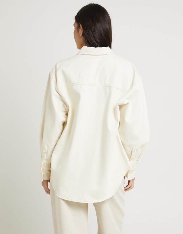 Subtitled - Delta Denim Oversized Long Sleeve Shirt