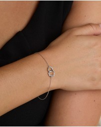 Astrid & Miyu - Spiral Crystal Pendant Bracelet