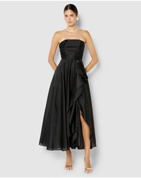 Montique - Lila Black Organza Gown