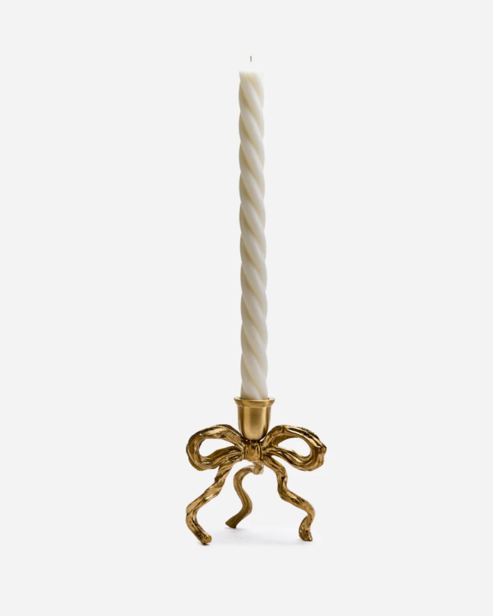 Love Ally - Brass Bow Candle Holder - Candle Holders (Brass) Brass Bow Candle Holder