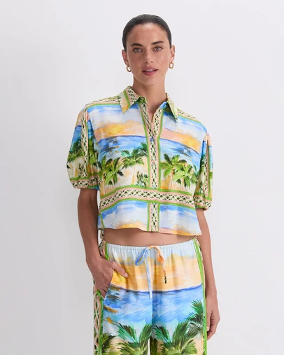 Sportscraft - Sunset Palm Blouse