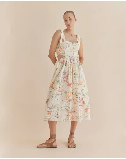 Amelius - Orangerie Sleeveless Midi Dress