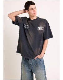 Black Noise White Rain - Steed T-Shirt