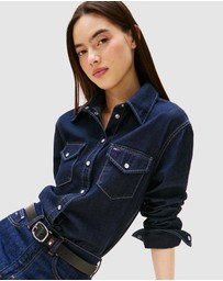Tommy Jeans - Dark Denim Western Shirt