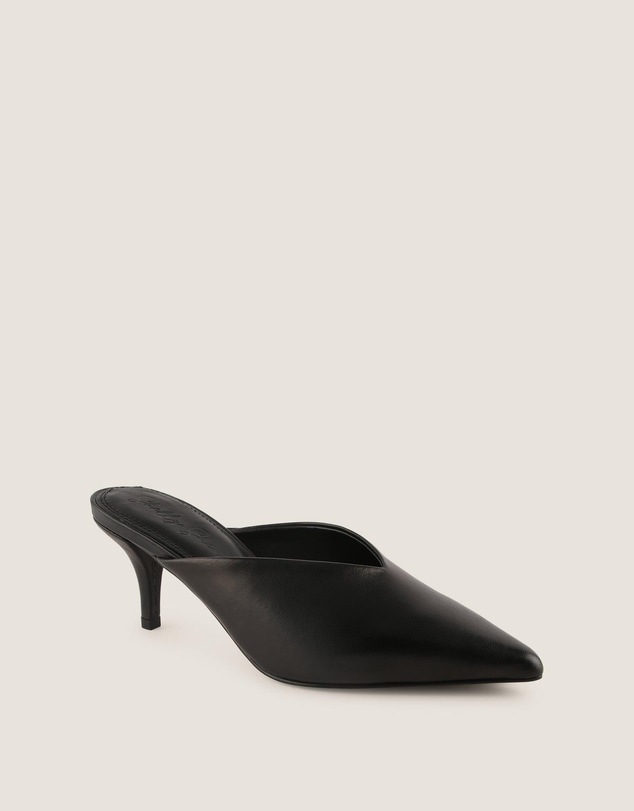 Shelly Shen - Blake Low Heels Black Leather