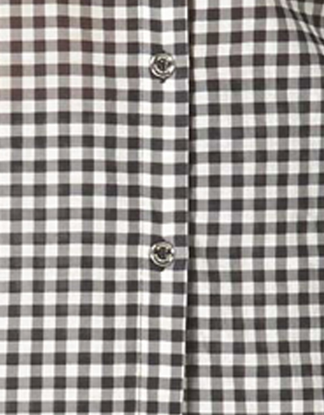 Michael Kors - Boho Gingham Cotton Long-Sleeve Beach Shirt Cover Up