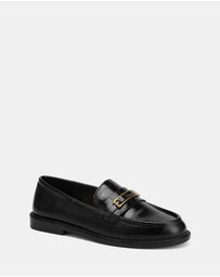 Wittner - Bennett Croc Embossed Leather Loafers