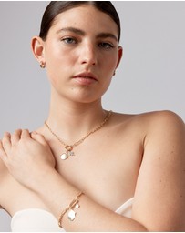 Michael Hill - Twisted Paperclip Pendant Connector in 10k Yellow Gold