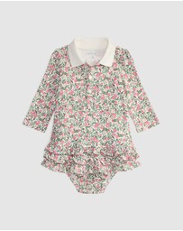 Polo Ralph Lauren - Floral Soft Cotton Polo Dress & Bloomers - Babies