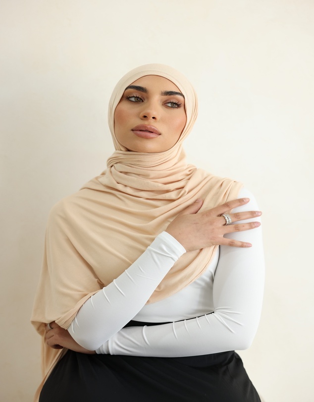 Mod Squad - Luxe Jersey Hijab- Clay