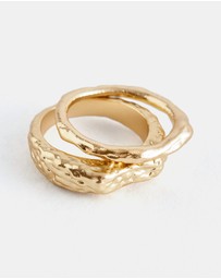& Other Stories - Textured Ring Set