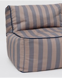 Phile - Striped Toddler Lounger - Eggplant