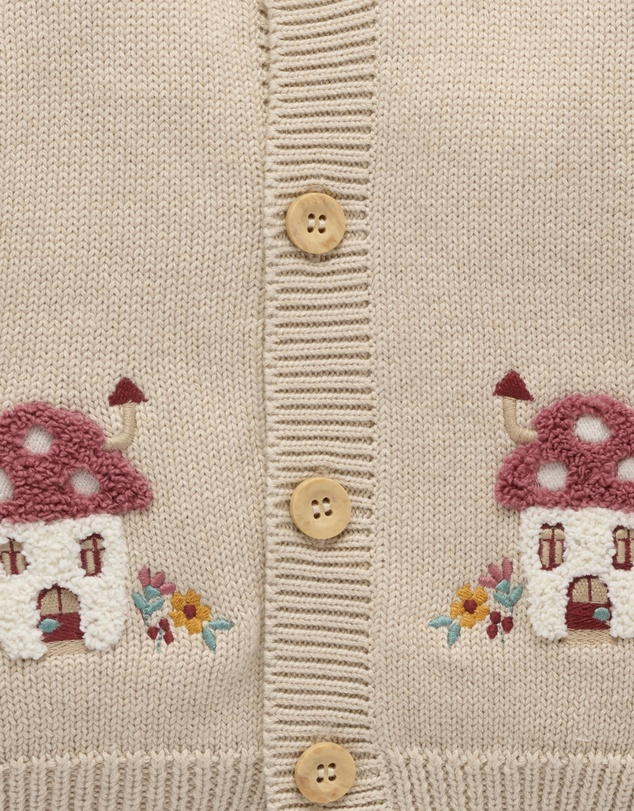 Purebaby - Toadstool Cardigan -Kids-Babies