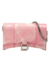 Pre-Loved by Azura Reborn - Pre-Loved Nappa Denim Printed Hourglass Wallet on Chain