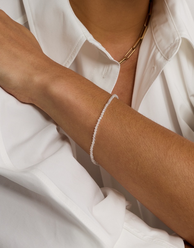 Michael Hill - Moonstone Bead Bracelet in 10kt Yellow Gold
