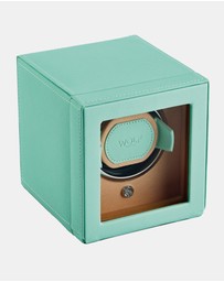 Wolf - WOLF Cub Seltzer Single Watch Winder with Cover Mint/Peach