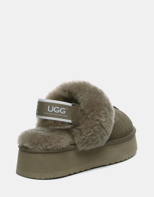 EVERAU - Australian Shepherd Ugg Waffle Platform Cow Suede Upper House Shoes