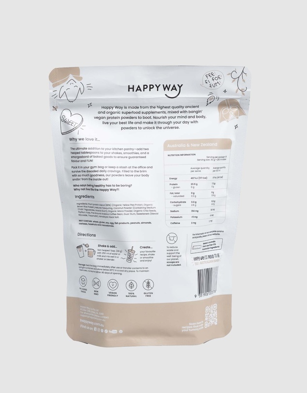 Happy Way - Deja Brew Coffee Vegan Protein Powder
