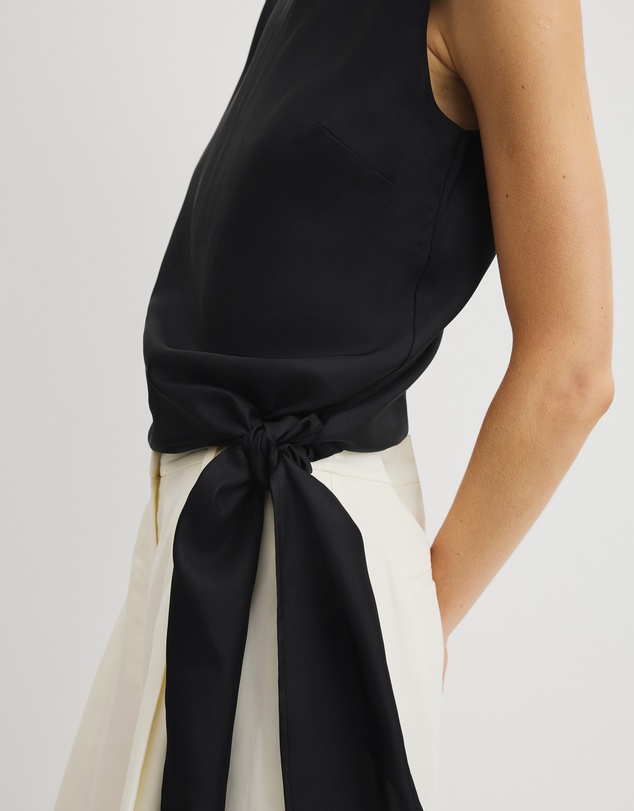 Country Road - Asymmetrical Washable Silk Tank