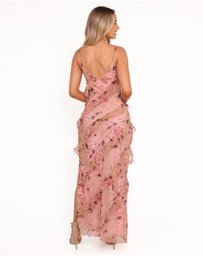 Petal & Pup - Ciao Ruffles Maxi Dress - Pale Pink Floral