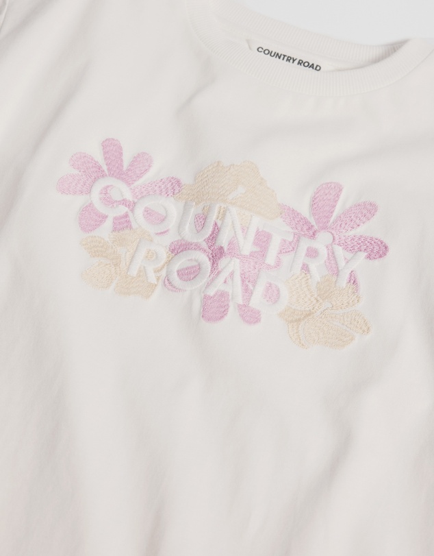 Country Road - Short Sleeve Floral Oversized T-shirt