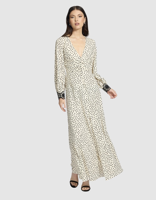 Honey and Beau - Arie Long Sleeve Frill Dress