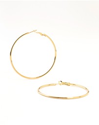 Lovisa - Gold Plated Surgical Steel Classic Hoop Earrings 60MM