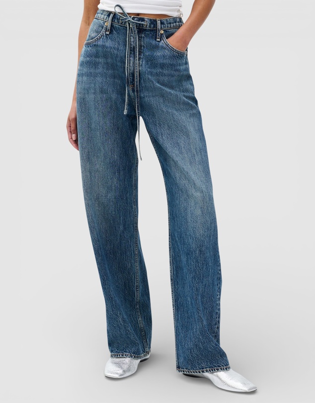 rag & bone - Phoebe Drawstring Wide Jeans