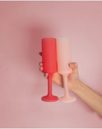 porter green - seff | silicone unbreakable champagne flutes