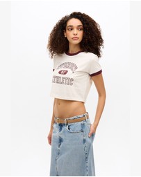Superdry - Athletic Essentials Ringer Slim Fit Tee