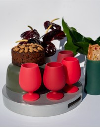 porter green - stemm | silicone unbreakable wine glasses