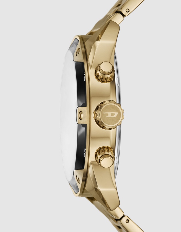 Diesel - Spiked Gold Tone Chronograph Watch