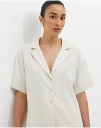 Calli - Karina Oversized Collared Shirt