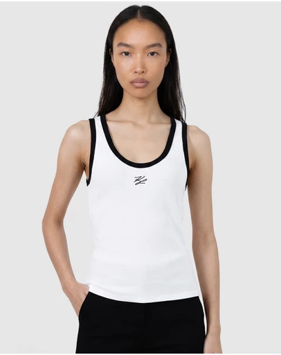 Karl Lagerfeld - Autograph Logo Tank Top