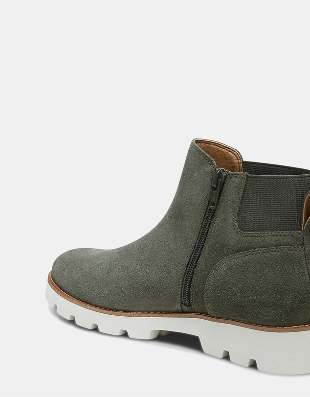Vionic - Brionie Chelsea Boot - Olive Suede