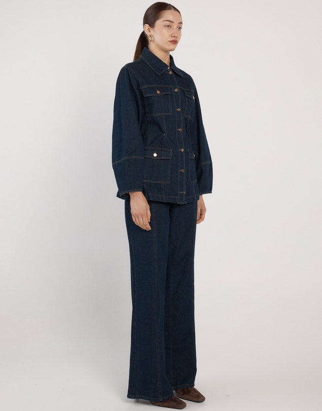 Fate + Becker - Wren Denim Sculpted Jacket