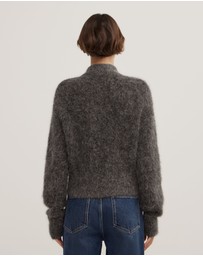 Witchery - Fluffy Funnel Bomber Jacket