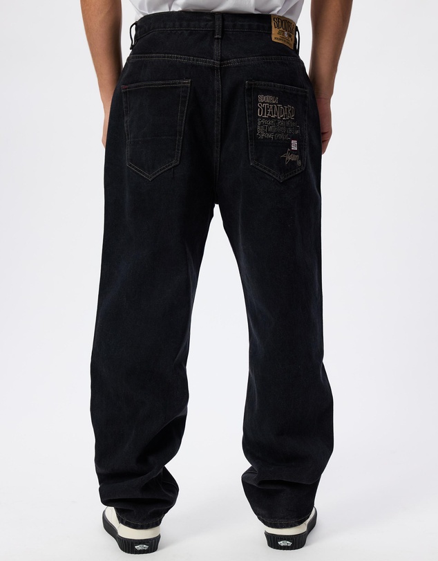 S Double - Embroidered Five Pocket Standard Jeans